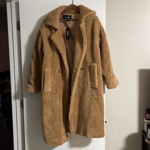 Fashion Nova Sherpa teddy bear Coat